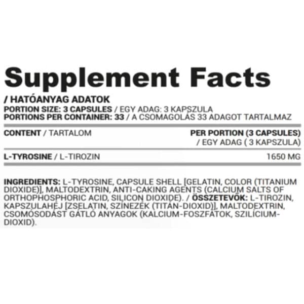 ال-تیروزین کپس ناتریورسام Nutriversum L-Tyrosine Caps 2 ال-تیروزین کپس ناتریورسام Nutriversum L-Tyrosine Caps