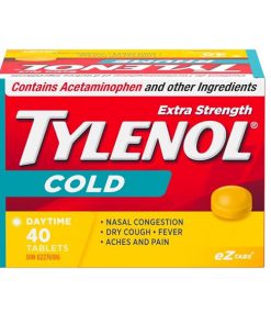 قرص سرماخوردگی تیلنول Tylenol Cold Extra Strength Night Time