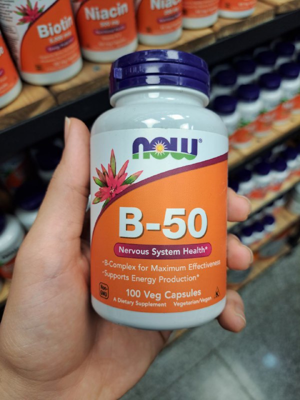 ویتامین ب ناو 100 عدد NOW Foods B-50 2 ویتامین ب ناو 100 عدد NOW Foods B-50