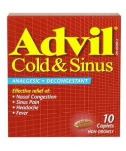 تسکین دهنده علائم سرماخوردگی و سینوس ادویل ADVIL COLD & SINUS