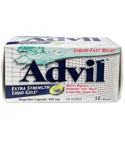 مسکن اکسترا استرنگ ادویل 50 کپسول Advil Extra Strength