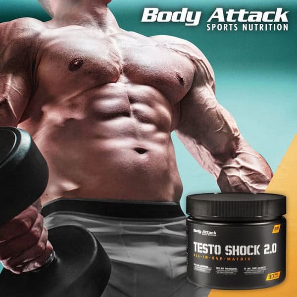 تستو شوک تست بوستر بادی اتک Body Attack Testo Shock 2.0 3 تستو شوک تست بوستر بادی اتک Body Attack Testo Shock 2.0