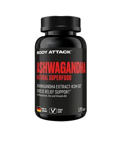 آشواگاندا بادی اتک 120 عدد BODY ATTACK ASHWAGANDHA