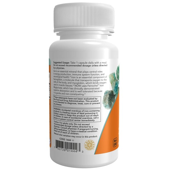 قرص آهن ناو 36 میلی گرم 90 عدد NOW Iron 36 mg 4 قرص آهن ناو 36 میلی گرم 90 عدد NOW Iron 36 mg