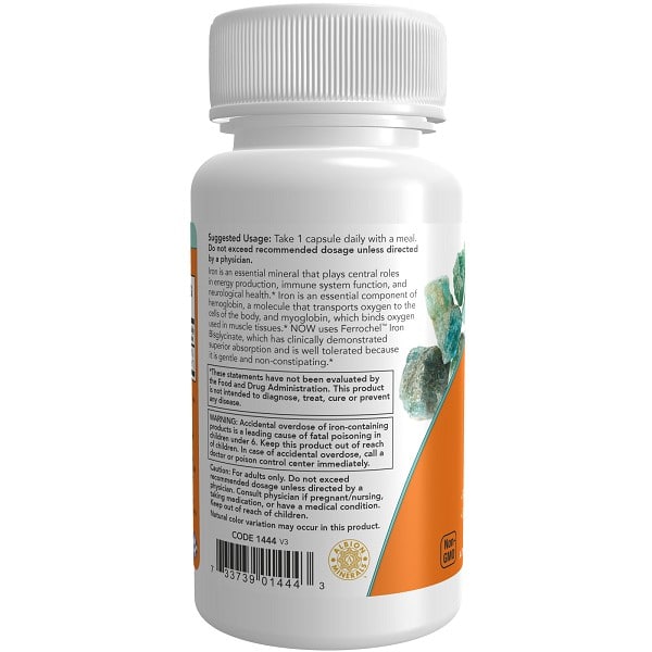 قرص آهن ناو 36 میلی گرم 90 عدد NOW Iron 36 mg 5 قرص آهن ناو 36 میلی گرم 90 عدد NOW Iron 36 mg