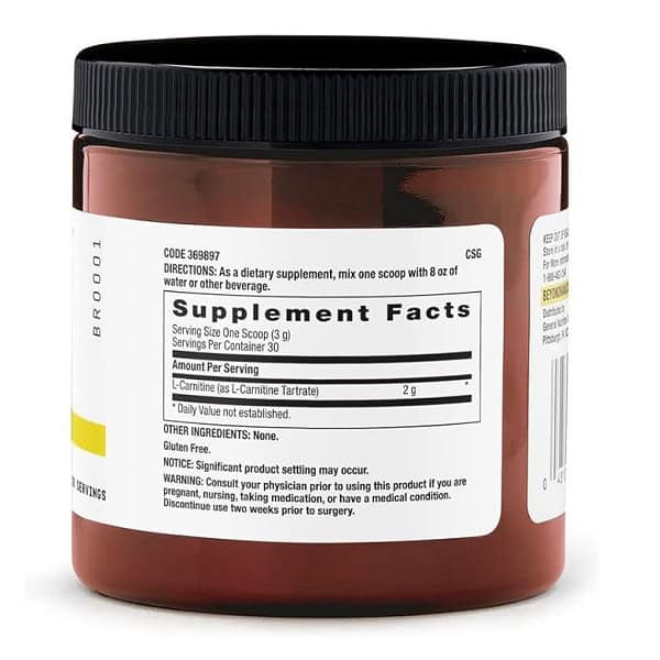 ال کارنیتین جی ان اس GNC Beyond Raw Chemistry Labs L-Carnitine 2 ال کارنیتین جی ان اس GNC Beyond Raw Chemistry Labs L-Carnitine