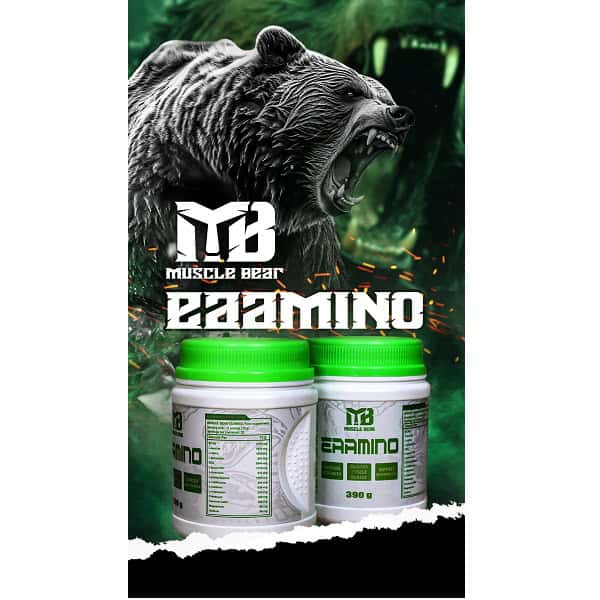 اسید آمینه های ضروری ای ای ای ماسل بیر MUSCLE BEAR EAAMINO 3 اسید آمینه های ضروری ای ای ای ماسل بیر MUSCLE BEAR EAAMINO