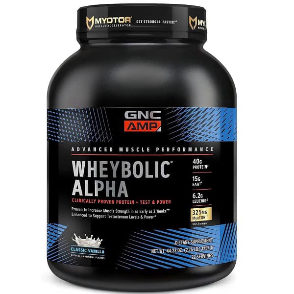 وی بولیک آلفا جی ان سی GNC AMP Wheybolic Alpha 1 وی بولیک آلفا جی ان سی GNC AMP Wheybolic Alpha