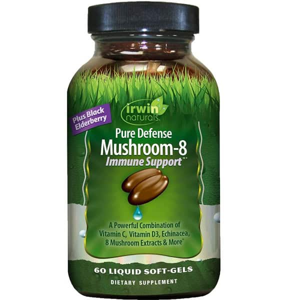 تقویت کننده سیستم ایمنی اروین نچرالز Irwin Naturals Pure Defense Mushroom-8 1 تقویت کننده سیستم ایمنی اروین نچرالز Irwin Naturals Pure Defense Mushroom-8