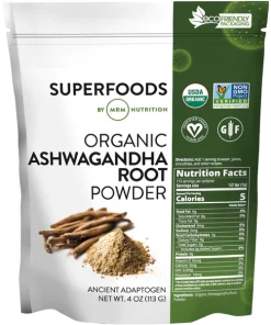 پودر ریشه آشولگاندا ارگانیک سوپرفودز ام آر ام نوتریشن MRM NUTRITION Ashwagandha