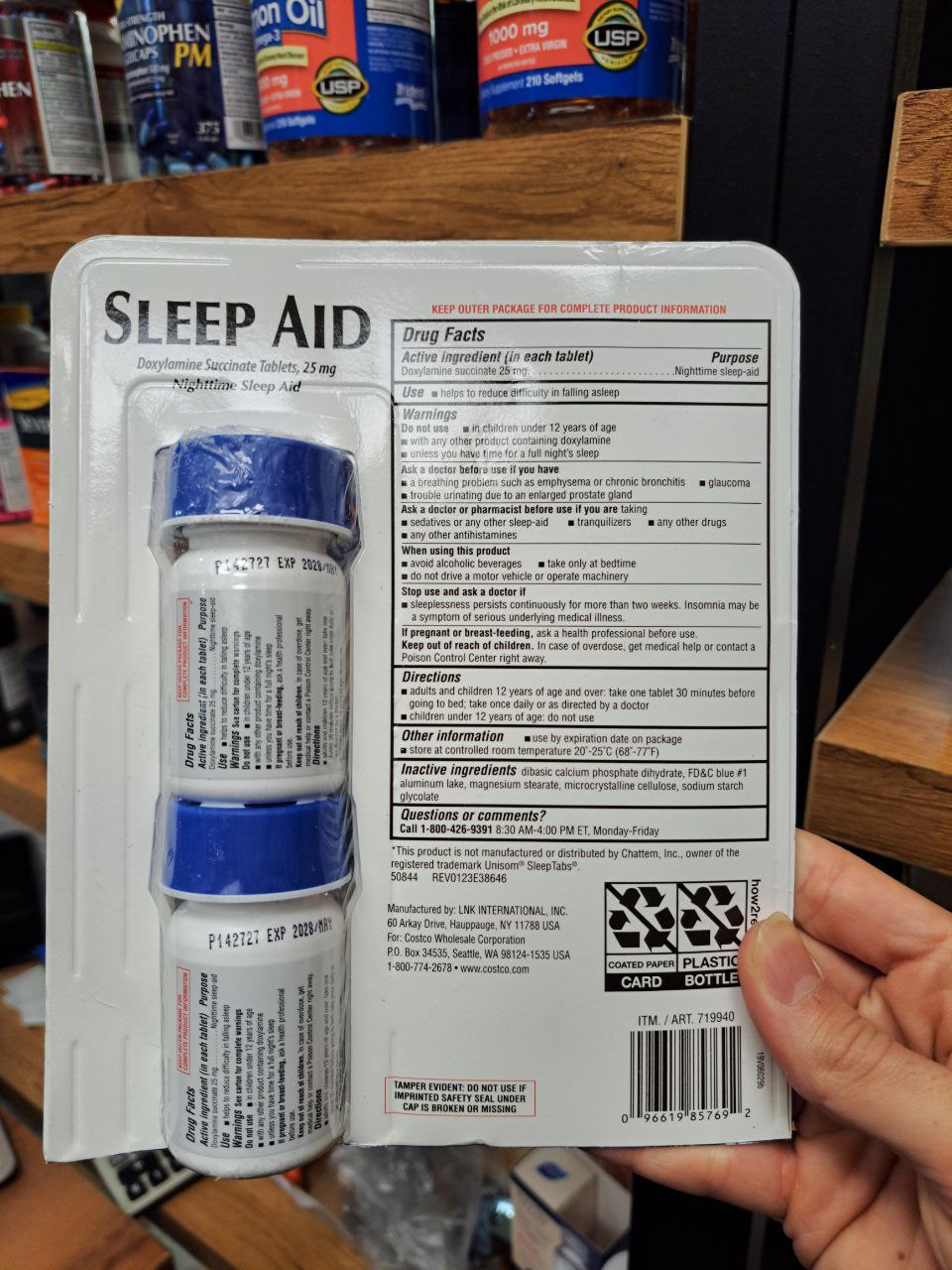 تقویت کننده خواب کرکلند Kirkland Signature Sleep Aid 3 تقویت کننده خواب کرکلند Kirkland Signature Sleep Aid