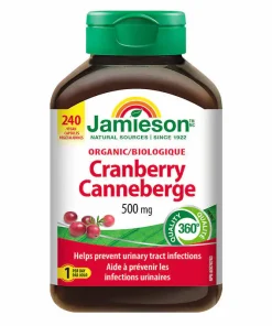 کرن بری ارگانیک جمیسون 500 میلی گرم 24 عدد  Jamieson Organic Cranberry 500mg