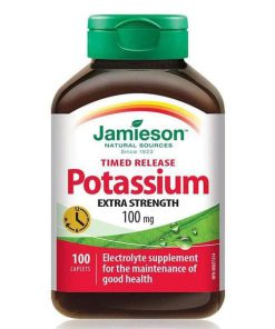 پتاسیوم جمیسون 100 میلی گرم 100 عدد Jamieson Potassium