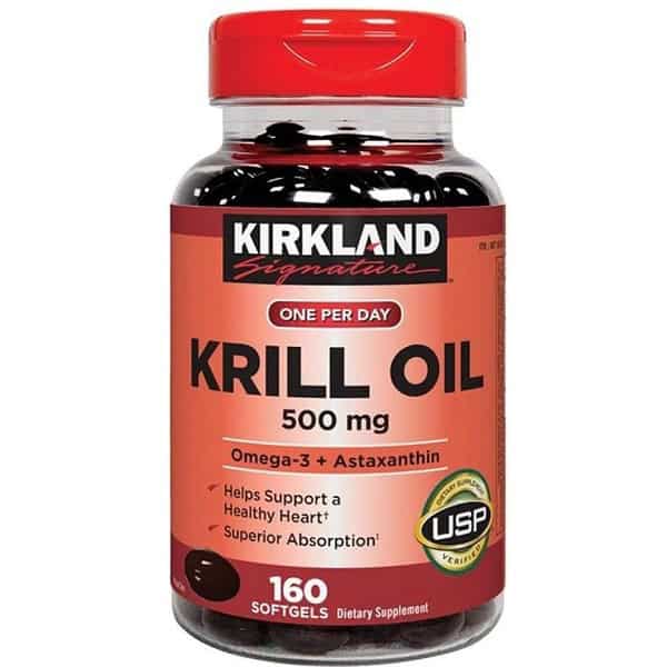 روغن کریل کرکلند 500 میلی گرم 180 عدد Kirkland Signature Krill Oil 1 روغن کریل کرکلند 500 میلی گرم 160 عدد Kirkland Signature Krill Oil
