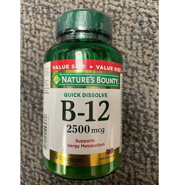 ویتامین B12 نیچرز بونتی 2500 میکروگرم 75 عدد 2 ویتامین B12 نیچرز بونتی 2500 میکروگرم 120 عدد