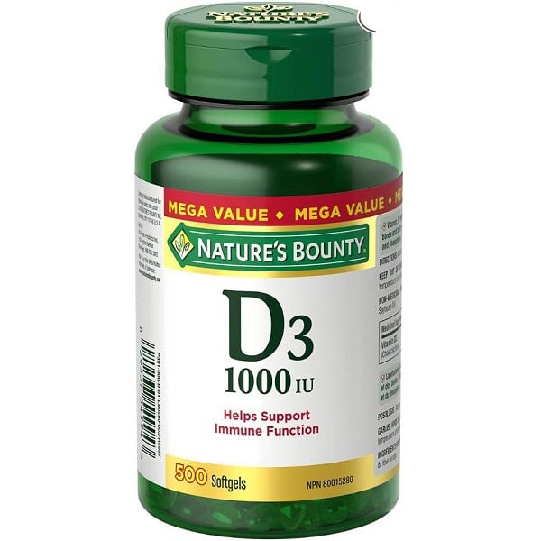 ویتامین D3 نیچرز بونتی 500 عددی Nature's Bounty Vitamin D3 1000IU 1 ویتامین D3 نیچرز بونتی 500 عددی Nature's Bounty Vitamin D3 1000IU