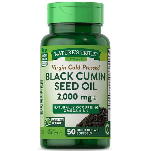 روغن سیاه دانه نیچرز تریث Nature's Truth Black Cumin Seed Oil 2000 mg 1 روغن سیاه دانه نیچرز تریث Nature's Truth Black Cumin Seed Oil 2000 mg