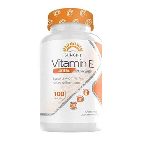 ویتامین ای سان گیفت 100 عدد SUNGIFT Vitamin E 400IU 1 ویتامین ای سان گیفت 100 عدد SUNGIFT Vitamin E 400IU