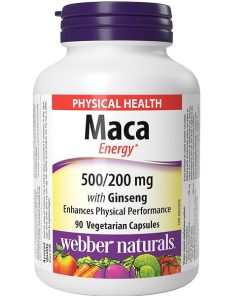 ماکا وبر نچرالز همراه با جینسینگ WEBBER NATURALS MACA 500/200MG