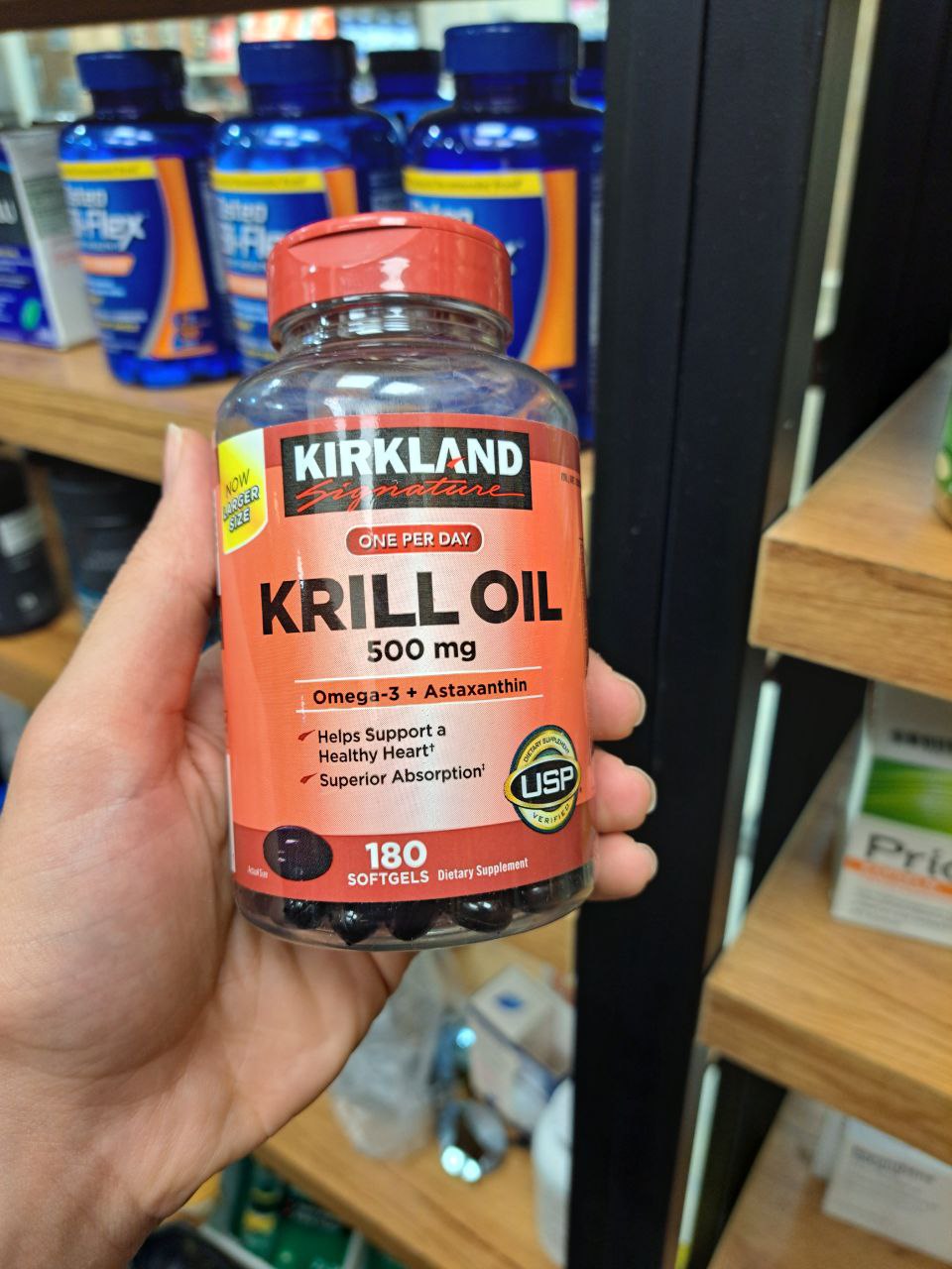روغن کریل کرکلند 500 میلی گرم 180 عدد Kirkland Signature Krill Oil 2 روغن کریل کرکلند 500 میلی گرم 180 عدد Kirkland Signature Krill Oil