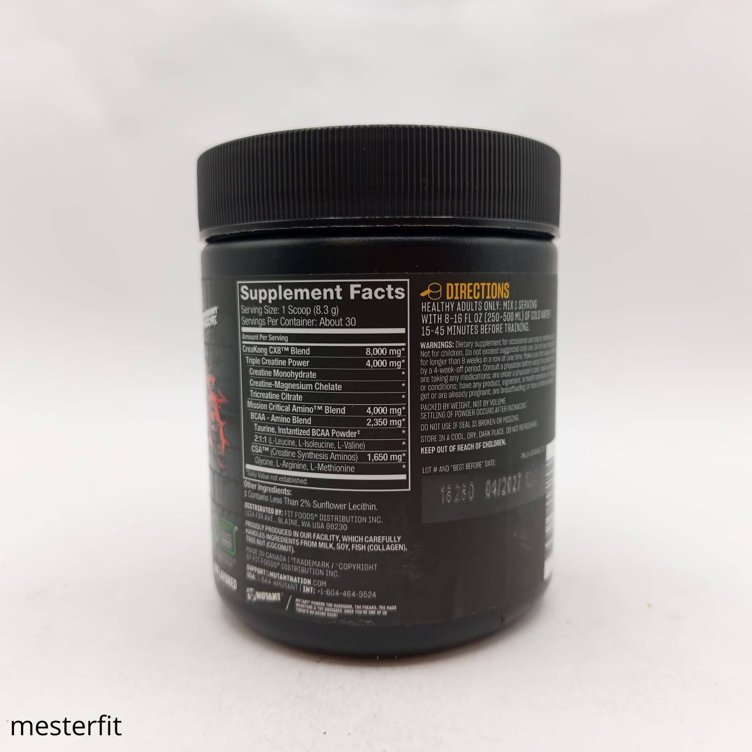 کراتین موتانت اصل 240 گرم Mutant Creakong CX8 3 کراتین موتانت اصل 240 گرم Mutant Creakong CX8