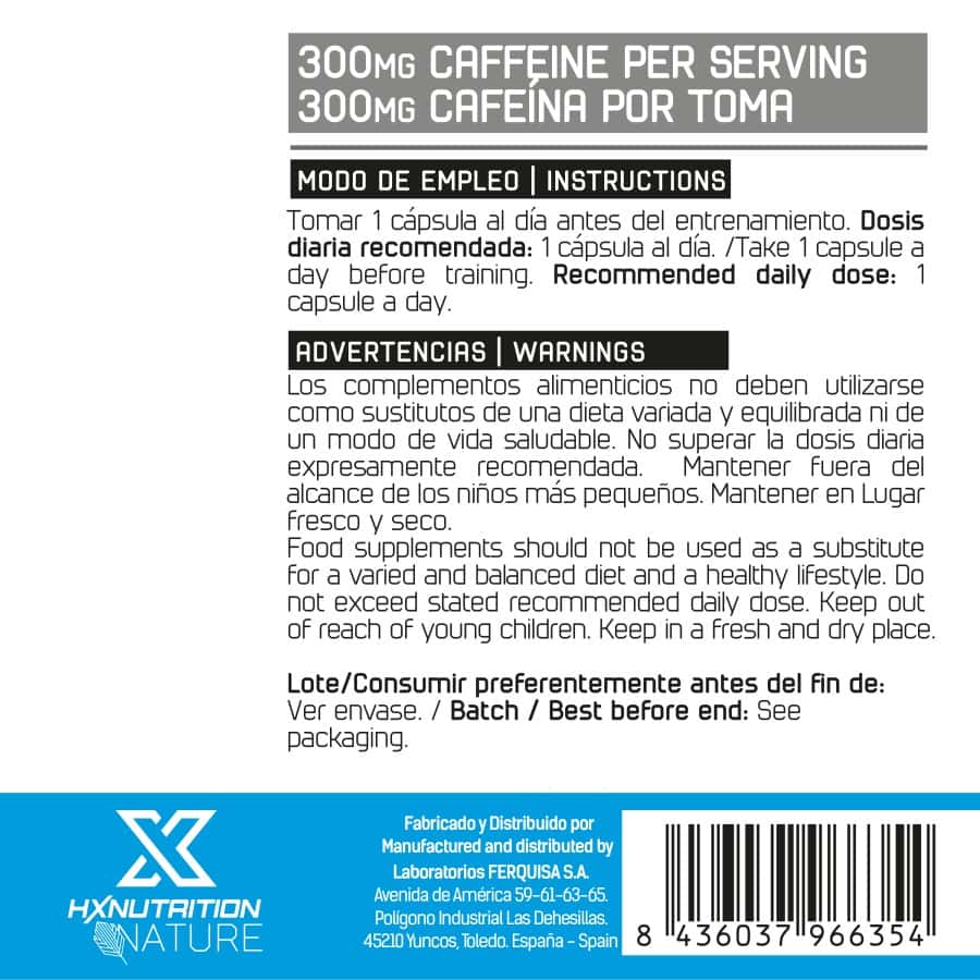 کافئین اچ ایکس نوتریشن HX Nutrition CAFFEINE 300MG 3 کافئین اچ ایکس نوتریشن HX Nutrition CAFFEINE 300MG
