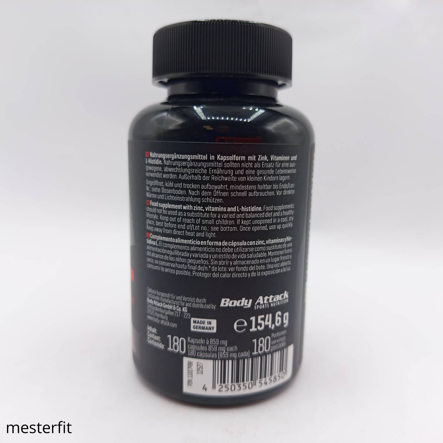 بیس گلیسینات روی بادی اتک 160 عدد Body Attack Zink Bisglycinate 4 بیس گلیسینات روی بادی اتک 160 عدد Body Attack Zink Bisglycinate
