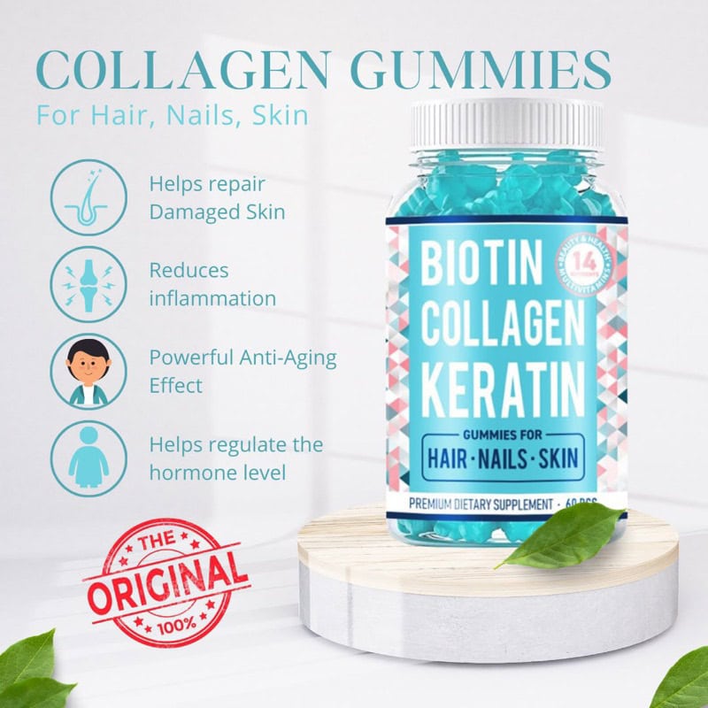 پاستیل بیوتین کلاژن کراتین Biotin Collagen Keratin 2 پاستیل بیوتین کلاژن کراتین Biotin Collagen Keratin