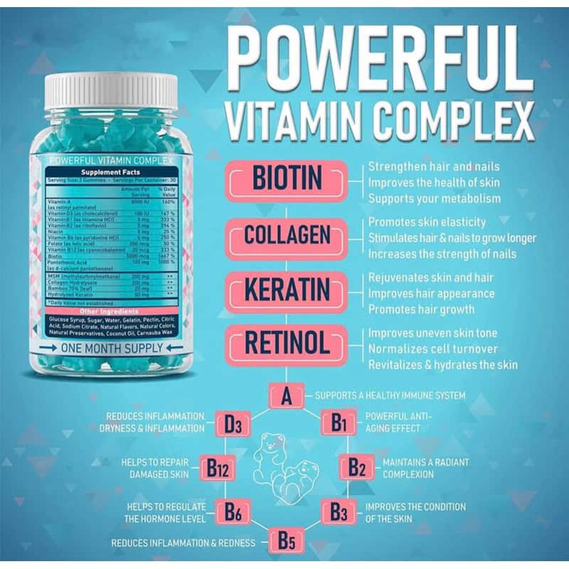 پاستیل بیوتین کلاژن کراتین Biotin Collagen Keratin 5 پاستیل بیوتین کلاژن کراتین Biotin Collagen Keratin - Image 5
