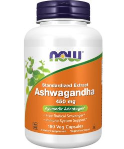 آشواگاندا ناو 450 میلی گرم 180 عدد NOW Ashwagandha