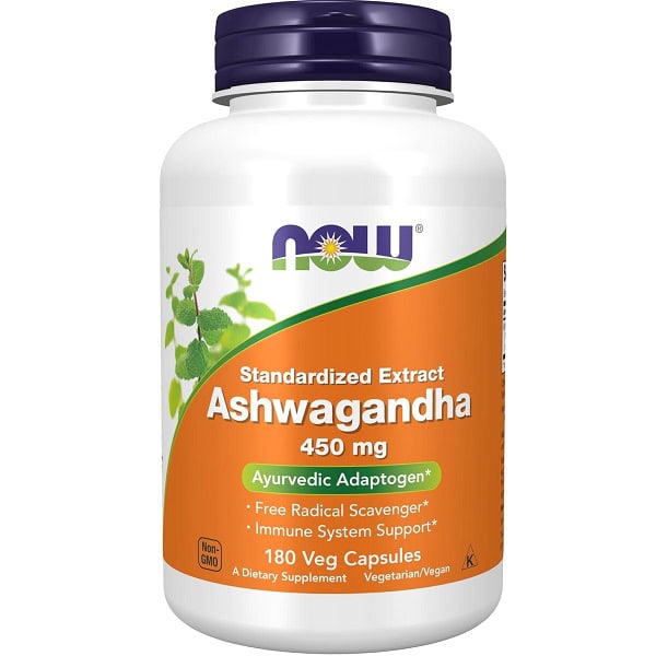 آشواگاندا ناو 450 میلی گرم 180 عدد NOW Ashwagandha 1 آشواگاندا ناو 450 میلی گرم 180 عدد NOW Ashwagandha