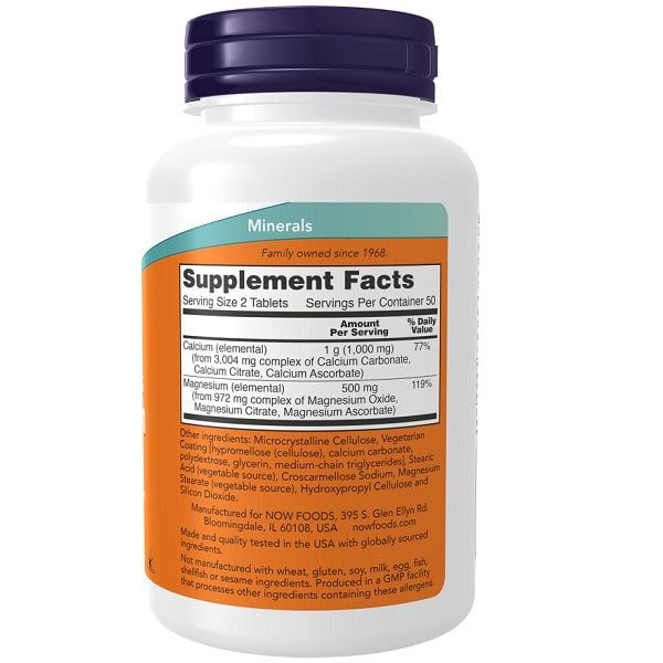 کلسیم منیزیم ناو 100 عدد NOW Calcium & Magnesium 2 کلسیم منیزیم ناو 100 عدد NOW Calcium & Magnesium