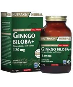 جینکو بیلوبا نوتراکسین 120 میلی گرم 60 عدد Nutraxin Ginkgo Biloba