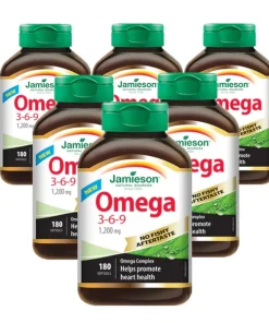 امگا 3 6 9 جمیسون 1200 میل 180 عدد Jamieson Omega 3-6-9