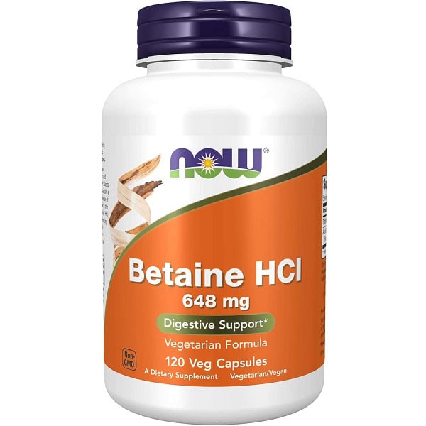 بتائین اچ سی ال ناو 648 میلی گرم 120 عدد NOW Betaine HCl 1 بتائین اچ سی ال ناو 648 میلی گرم 120 عدد NOW Betaine HCl