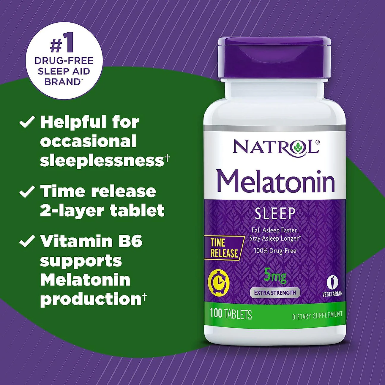 ملاتونین ناترول 5 میلی گرم 90 عدد Natrol Melatonine 4 ملاتونین ناترول 5 میلی گرم 90 عدد Natrol Melatonine