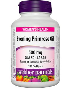 روغن گل مغربی وبر نچرالز 180 عدد Webber Evening Primrose Oil