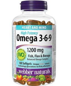 امگا 369 وبر نچرالز 1200 میلی گرم 180 عدد Webber Naturals Omega 3-6-9