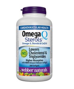 امگا 3 استرولز و کیوتن وبر نچرالز Webber Omega3 & Sterols & CoQ10
