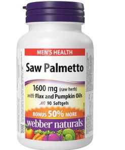 عصاره نخل اره وبر نچرالز 160 میلی گرم 90 عدد Webber Naturals Saw Palmetto