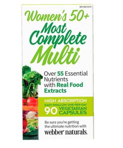 مولتی ویتامین زنانه وبر نچرالز Webber Naturals Women's 50+