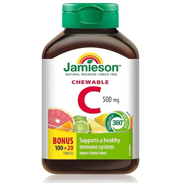 ویتامین سی جمیسون 500 میلی 120 عدد Jamieson Vitamin C 1 ویتامین سی جمیسون 500 میلی 120 عدد Jamieson Vitamin C