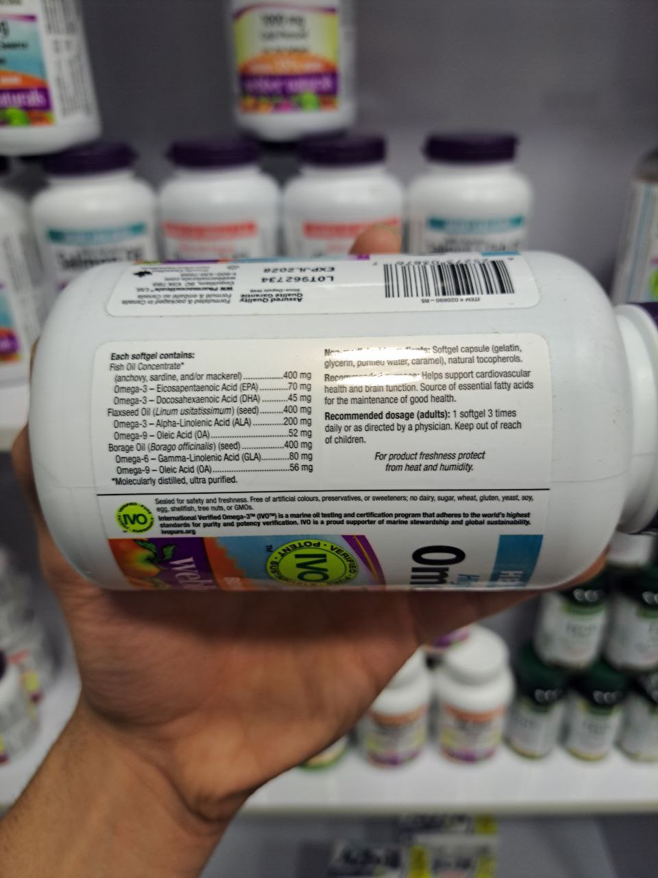 امگا 369 وبر نچرالز 1200 میلی گرم Webber Omega 3-6-9 6 امگا 369 وبر نچرالز 1200 میلی گرم Webber Omega 3-6-9