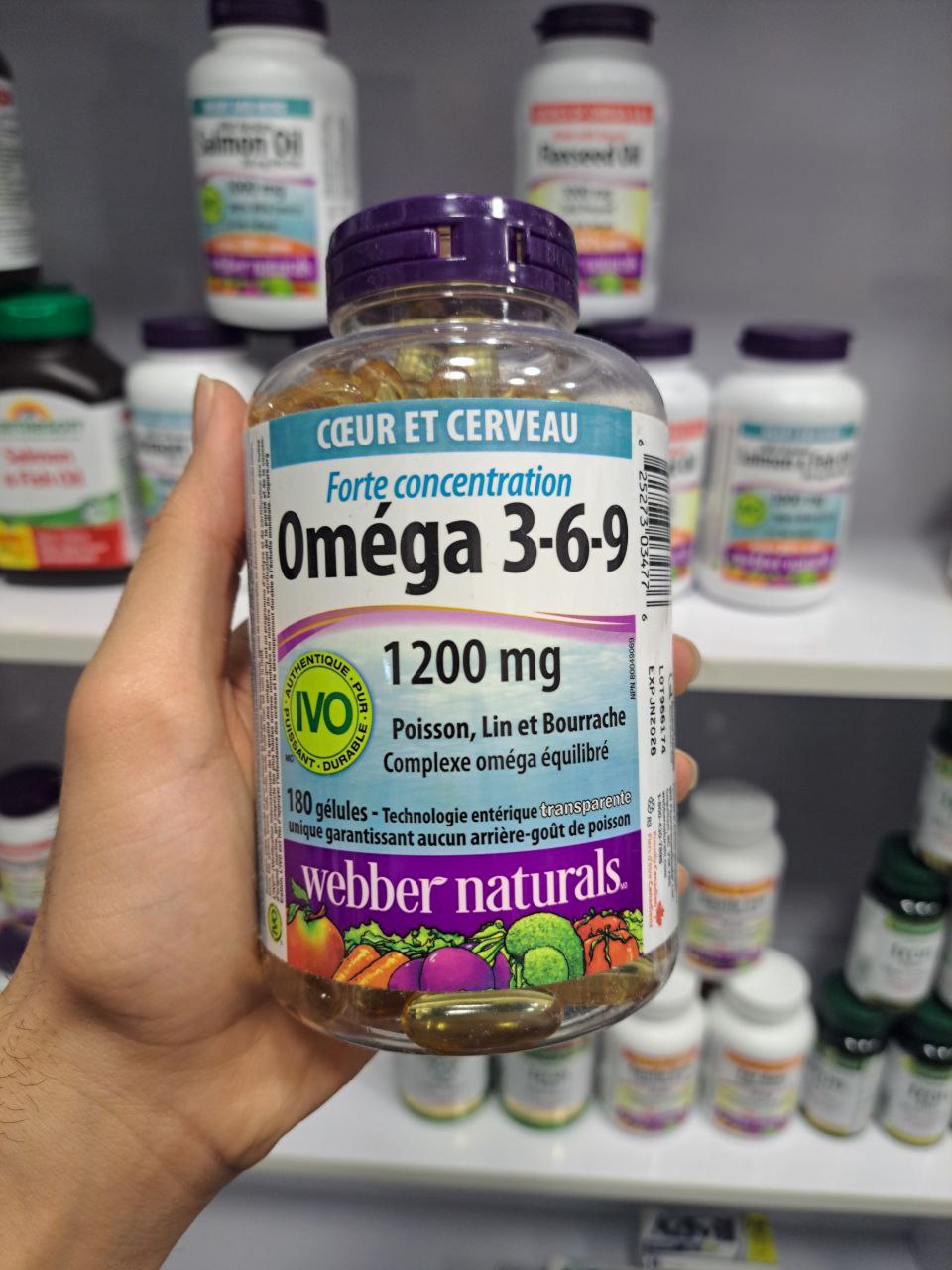 امگا 369 وبر نچرالز 1200 میلی گرم Webber Omega 3-6-9 8 امگا 369 وبر نچرالز 1200 میلی گرم Webber Omega 3-6-9