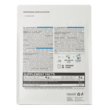 کراتین مونوهیدرات استرویت 300 گرمی OstroVit Creatine Monohydrate 5 کراتین مونوهیدرات استرویت 300 گرمی OstroVit Creatine Monohydrate