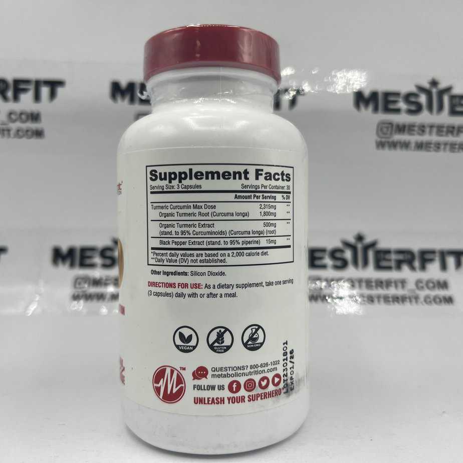 عصاره زردچوبه ترمریک متابولیک Metabolic Turmeric 3 عصاره زردچوبه ترمریک متابولیک Metabolic Turmeric - Image 3