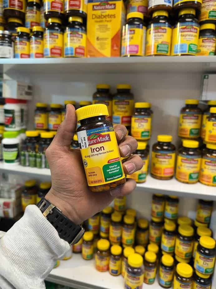 آهن 65 میلی گرم نیچرمید Nature Made Iron 65 mg Tablets 7 آهن 65 میلی گرم نیچرمید Nature Made Iron 65 mg Tablets