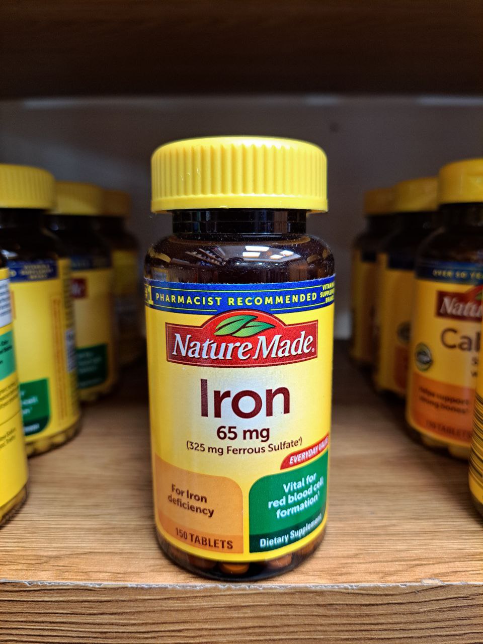 آهن 65 میلی گرم نیچرمید Nature Made Iron 65 mg Tablets 2 آهن 65 میلی گرم نیچرمید Nature Made Iron 65 mg Tablets