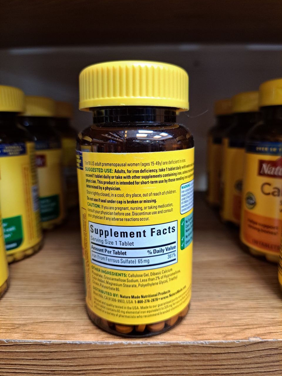 آهن 65 میلی گرم نیچرمید Nature Made Iron 65 mg Tablets 5 آهن 65 میلی گرم نیچرمید Nature Made Iron 65 mg Tablets