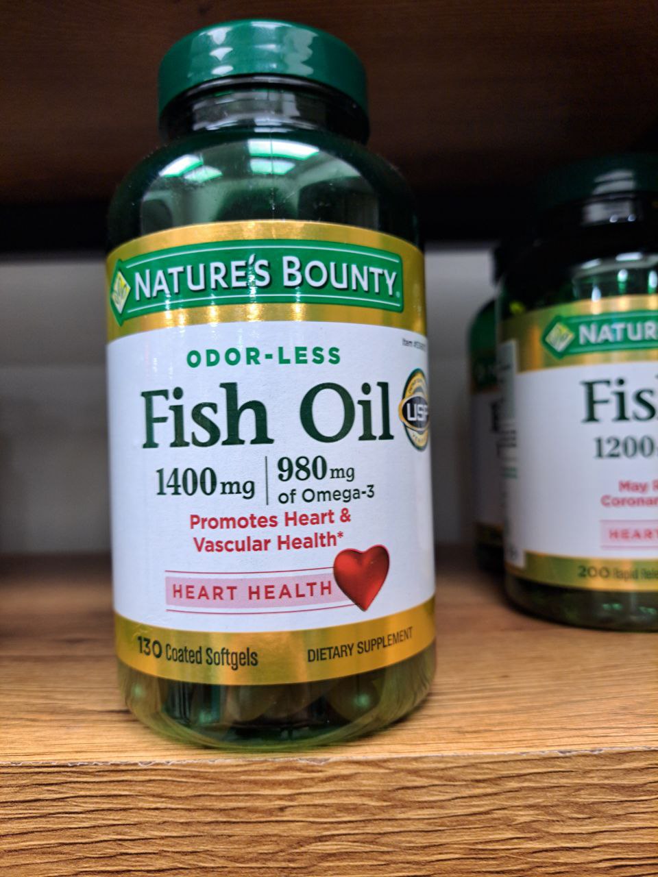 روغن ماهی نیچرز بونتی Nature's Bounty Fish Oil 1400 mg 2 روغن ماهی نیچرز بونتی Nature's Bounty Fish Oil 1400 mg
